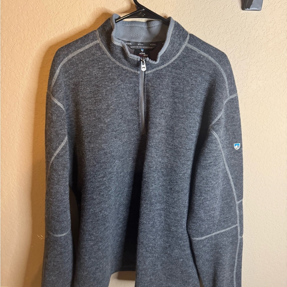 Kuhl Men's Charcoal Zip-Up Sweater